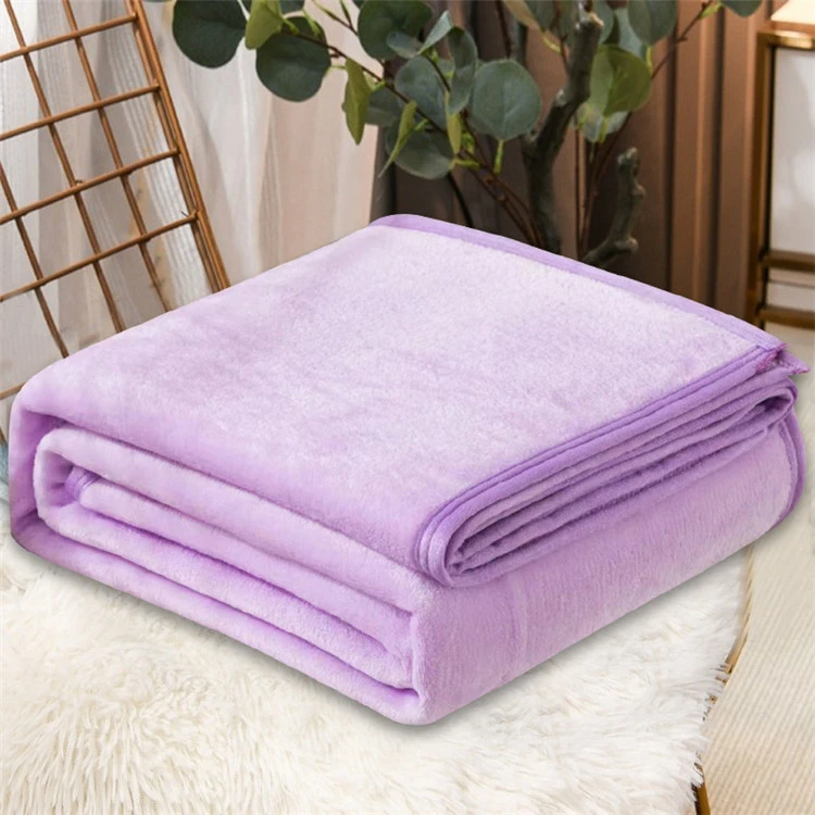Coperta in pile corallo spazzolato 100% poliestere