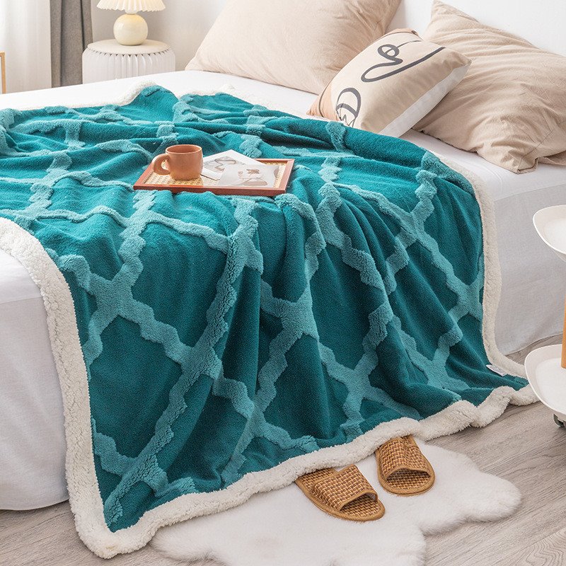 Coperta in pile di flanella di corallo anti-pelucchi
