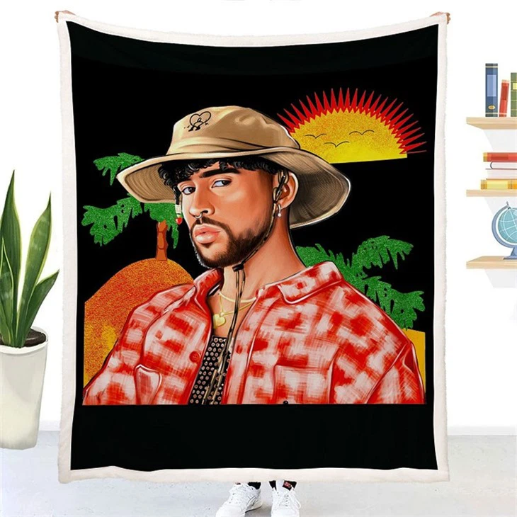 printed fleece blanket