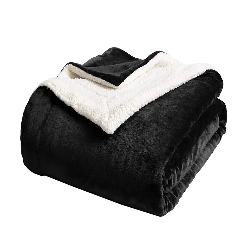 Coperta Sherpa nera