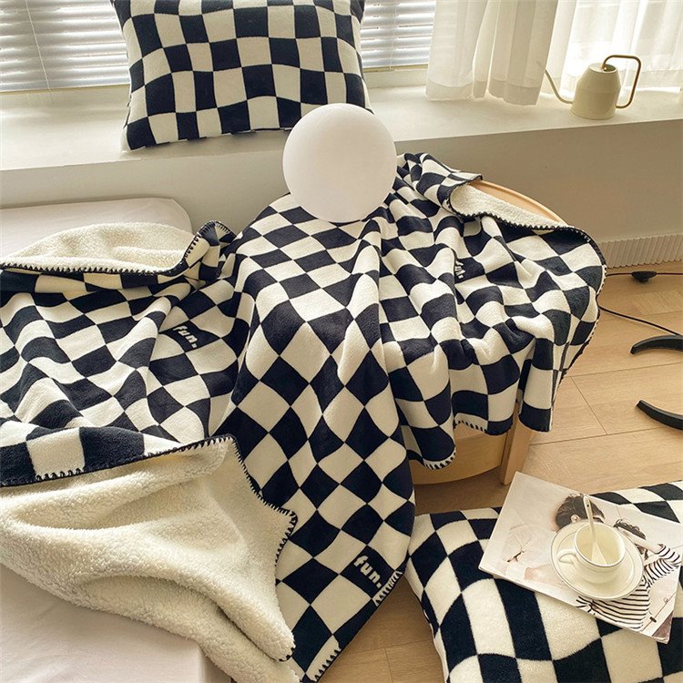 Coperta in pile a quadri
