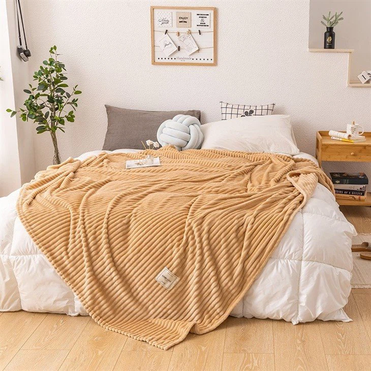 orange throw blanket