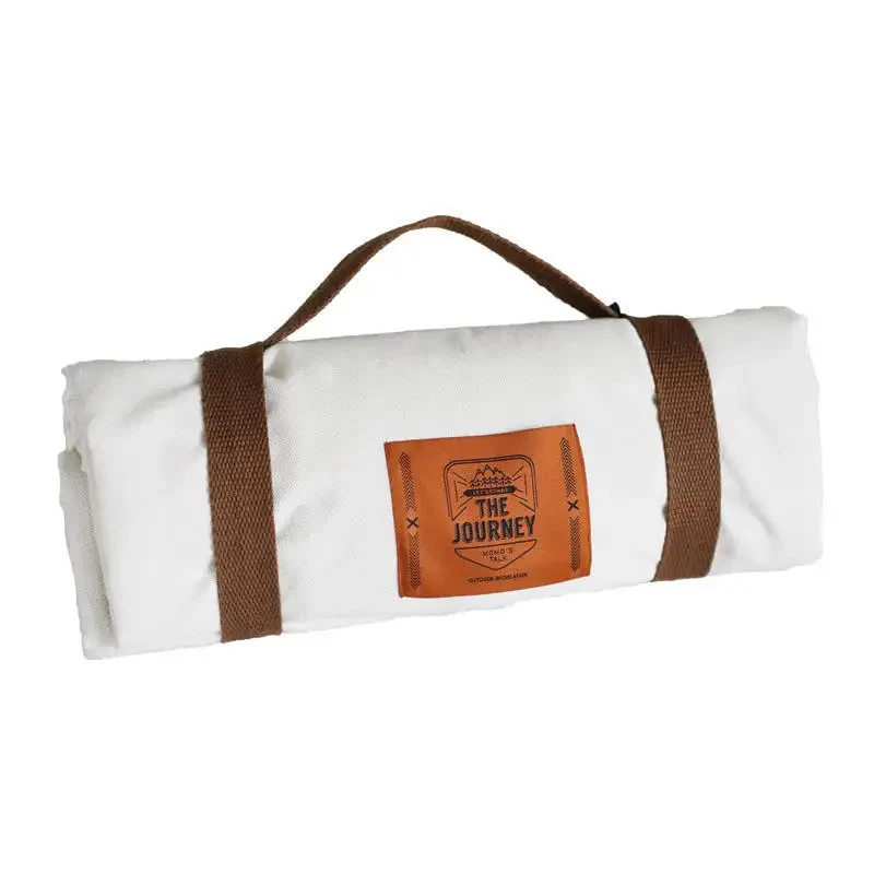 Stuoie da picnic pieghevoli in cotone bianco