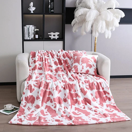 Coperta da tiro con motivo mucca