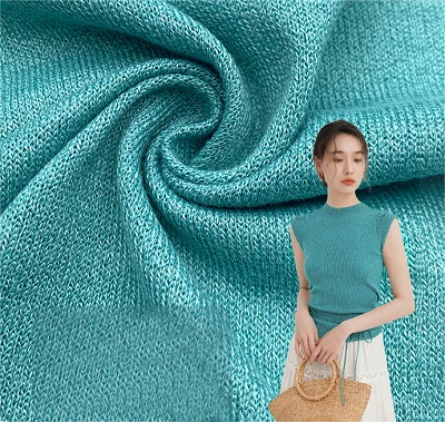 Tessuto a maglia a coste con colori personalizzati