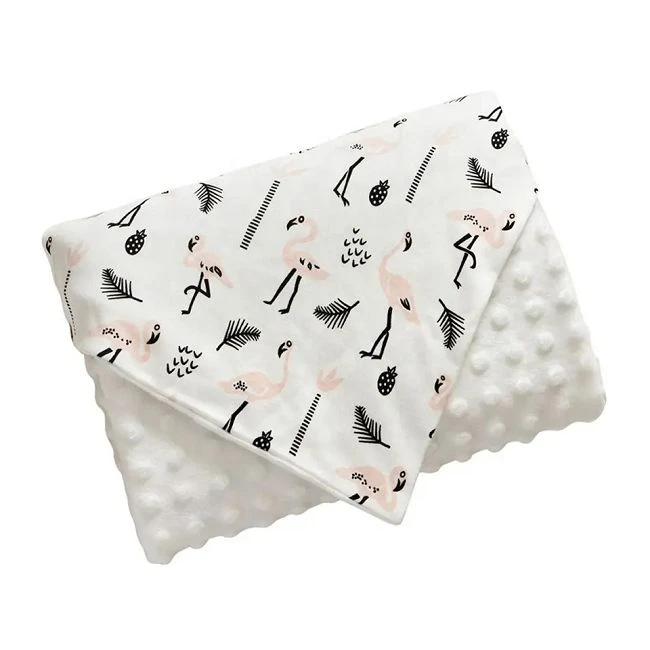 Coperta per bebè in pile a doppio strato Minky Dot