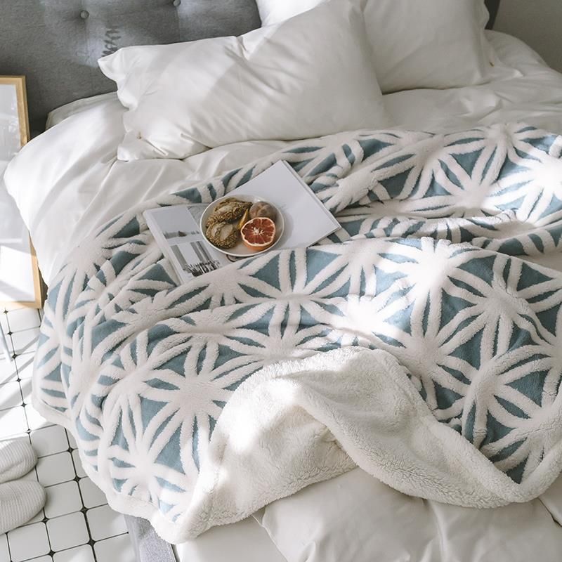Soffice coperta in sherpa