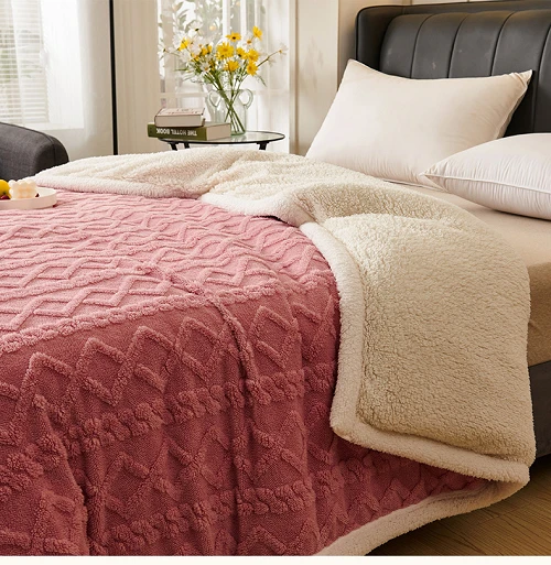Sherpa Fleece Blanket For Bed