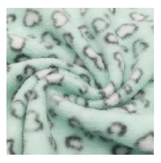 Tessuto polare stampa leopardo