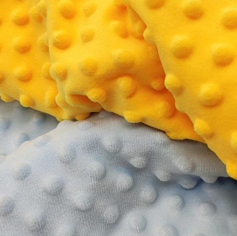 Tessuto corallo Minky Dot Dott