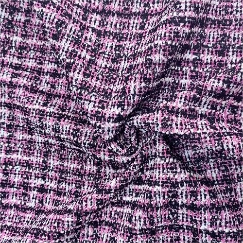 Tessuto jacquard a maglia scozzese