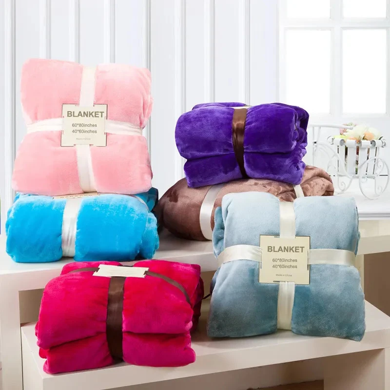 Coperta in flanella di peluche soffice e soffice