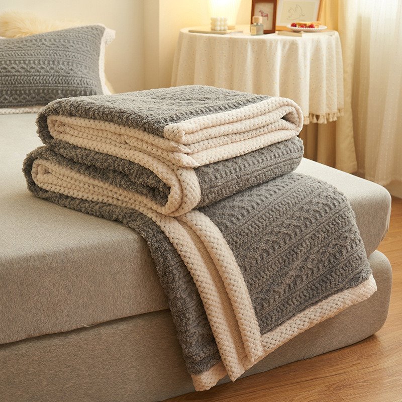 Modello a maglia per coperta Sherpa