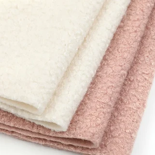 Tessuto in pile orsacchiotto in poliestere al 100% per giacca da mantello