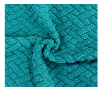 Jacquard Polar Fleece Tessuto con aghi a goccia Polar Fleece