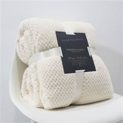 Coperta sherpa jacquard a quadri ananas