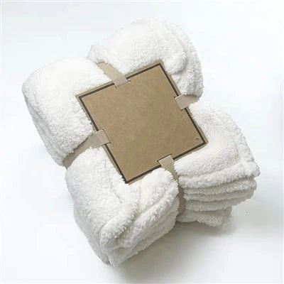 Coperta Sherpa bianca