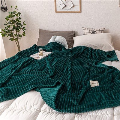 Coperta verde acqua e corallo