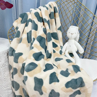 Coperta di corallo stampato di mucca