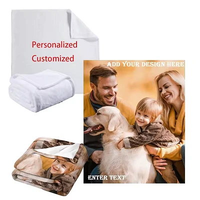 Coperta di sublimazione bianca personalizzata