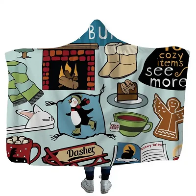 Coperta con cappuccio oversize