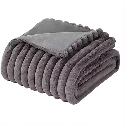 Coperta coperta per capelli con coniglio a strisce