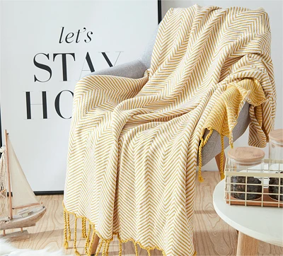Tassel Fringe Throw Blanket